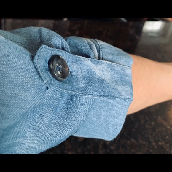 Woman Soft Dennim zipper blouse - Picture 3 of 3